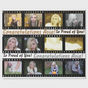 Papel De Presente Fotografias da Fita de Filme Quebra-Fotos