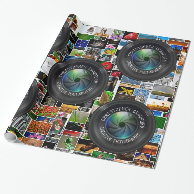 Papel De Presente Fotógrafo e objectiva do negócio da fotografia (Desenrolado)