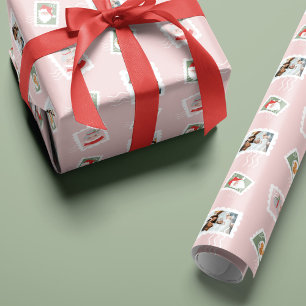 Papel De Presente Fotos da Família Divertida Colagem de Cartazes de