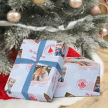 Fotos da Família Foto Natal Carimbo Carimbo Colage