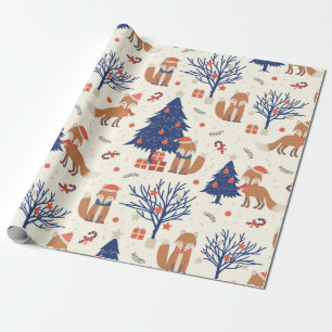 Papel De Presente Fox Cuties (grande escala)