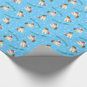 Papel De Presente Fox feliz Terrier do fio de Howliday