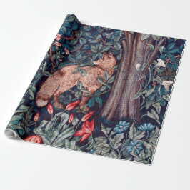 Papel De Presente Fox na Floresta, William Morris