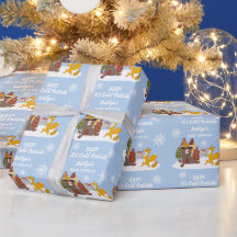 Fox Winter Chá de fraldas Está Frio Fora do Presen