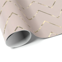 Papel De Presente Foxier Metálico Dourado Rosa Cor-de-rosa-rosa-clar