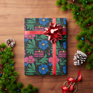 Papel De Presente Foxtrot Delta Tango Flower Boho
