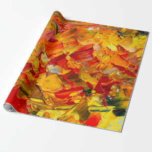 Papel De Presente Fragmento de textura macro de close-up da pintura