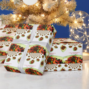 Papel De Presente Fragrância de vida em potpourri colorido