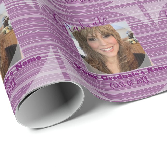 Papel De Presente Framboesa de Framboesa com Dotação de Foto do form (Ponta do rolo)