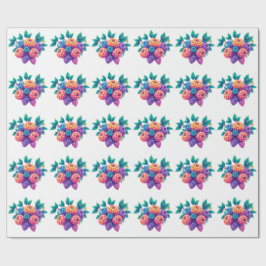 Papel De Presente Framboesas coloridas