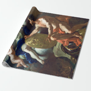 Papel De Presente Francesco Solimena Venus na forja de Vulcan
