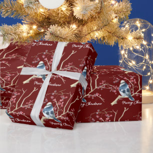 Papel De Presente Frango Em Berries De Natal