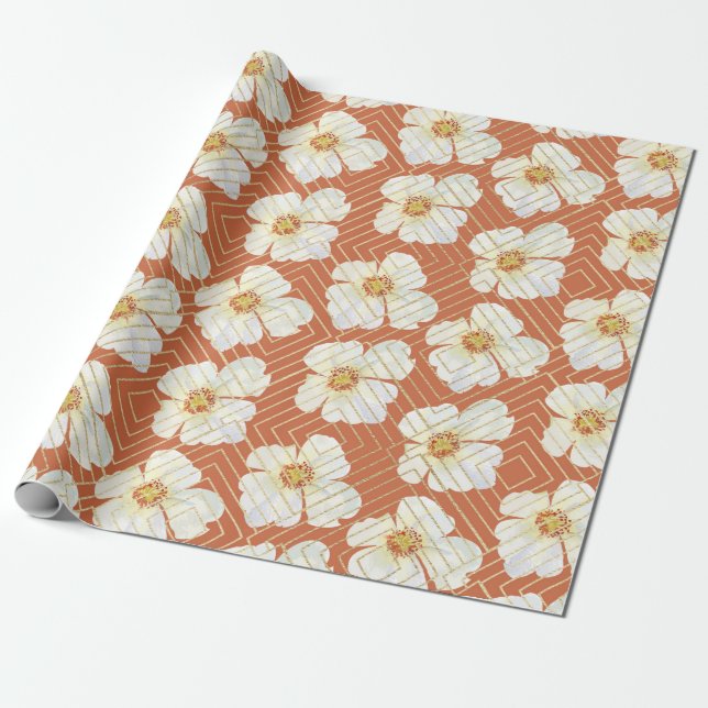 Papel De Presente Frango Laranja (Desenrolado)