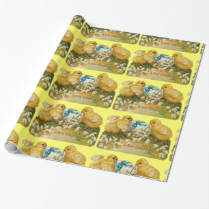 PAPEL DE PRESENTE FRANGOS, NEVES E OVOS MAIS LEVES COM ARCO AZUL