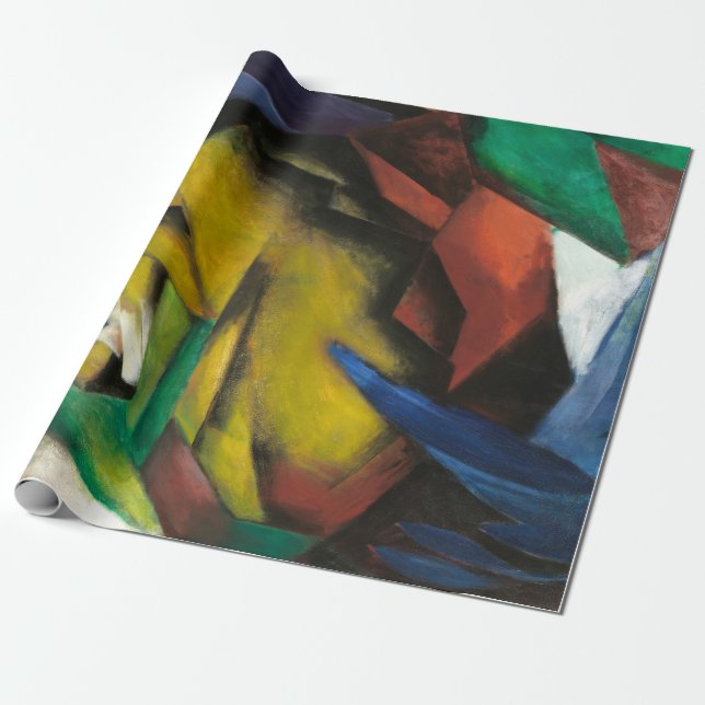 Papel De Presente Franz Marc O Tigre (Desenrolado)