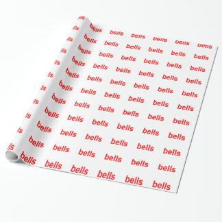 Papel De Presente Frase do Word Bells (Sinos)