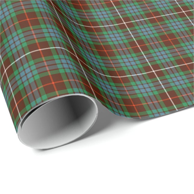 Papel De Presente Fraser Clan Hunting Tartan (Ponta do rolo)