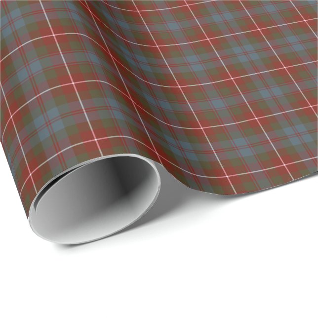 Papel De Presente Fraser de Lovat Weathered Clan Tartan (Ponta do rolo)