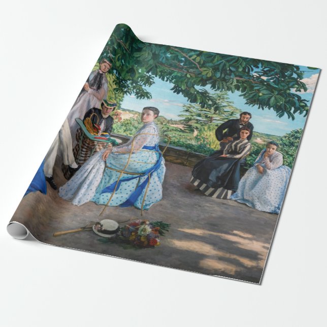 Papel De Presente Frédéric Bazille - A Reunião de Família (Desenrolado)