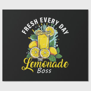Papel De Presente Fresco Todos os Dias O Chefe da Limonada