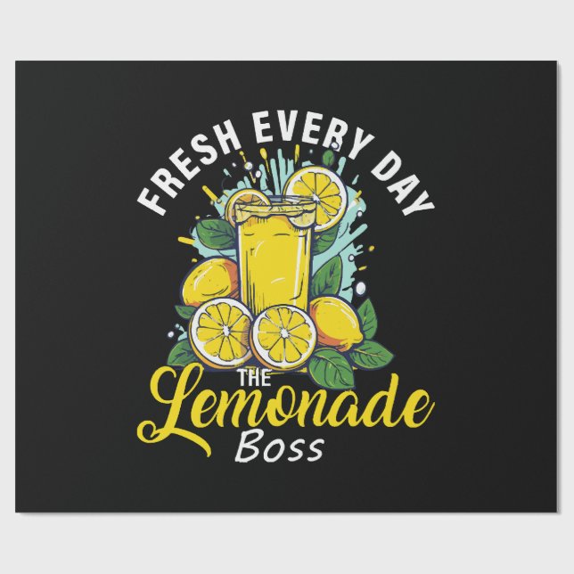 Papel De Presente Fresco Todos os Dias O Chefe da Limonada (Aberto)