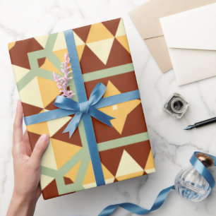 Papel De Presente Fria Noiva Artesã Sofisticada Inicial Pa