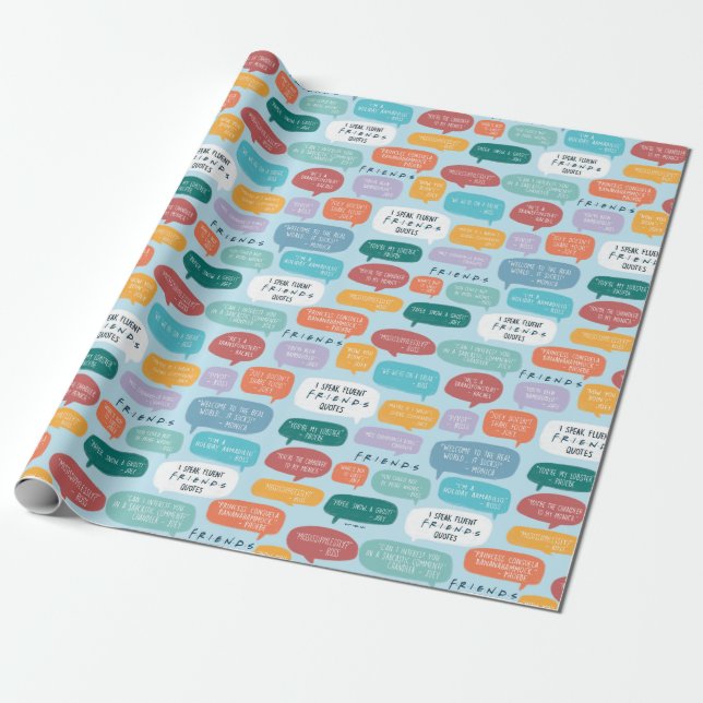Papel De Presente FRIENDS™ Quote Pattern (Desenrolado)