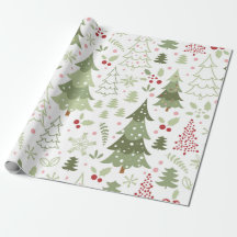 Frio de Natal de Pastel Verde Vermelho e Bonito
