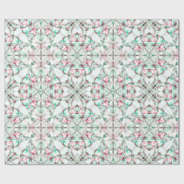 Papel De Presente Frosted Petal Mosaic