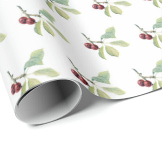 Papel De Presente Fruit Cherry 004 — Wrapping Paper