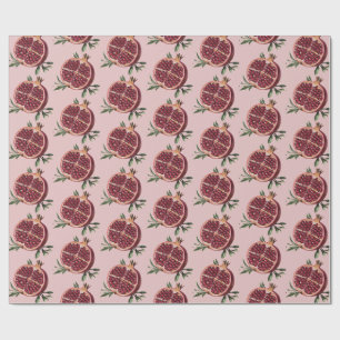 Papel De Presente Fruta de água moderna Tendência Romã