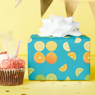 Papel De Presente Fruta de Citrus