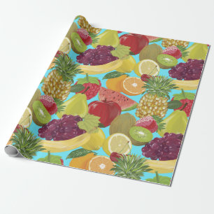 Papel De Presente Fruta tropical