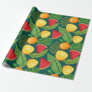 Papel De Presente Fruta tropical