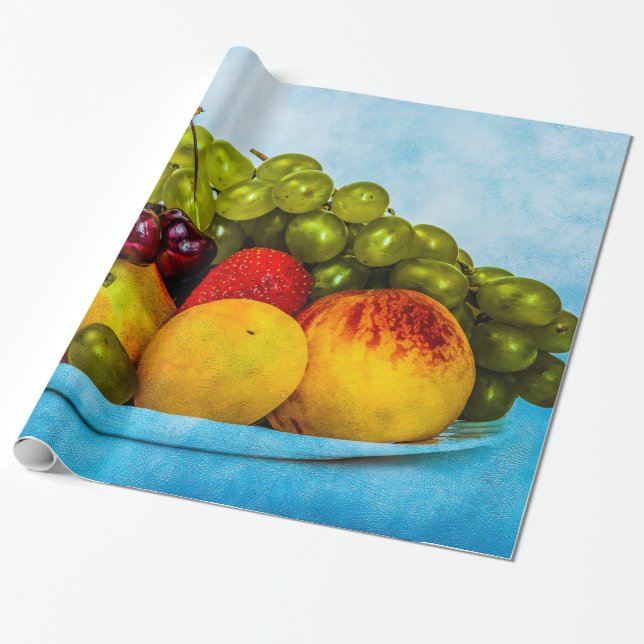Papel De Presente Frutas de verão (Desenrolado)