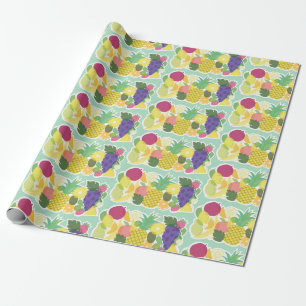 Papel De Presente Frutas frescas.