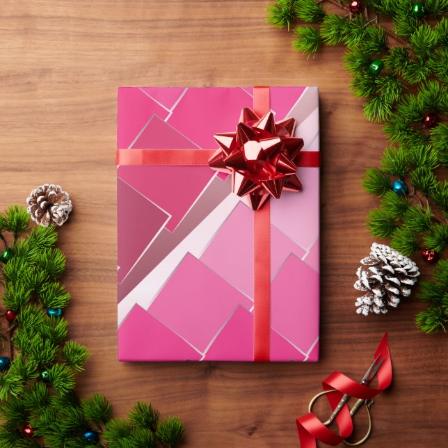 Papel De Presente fúcsia 11 (Presente de Natal)