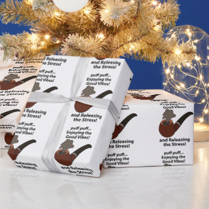 Papel De Presente Fumar cachimbo Apreciando as Boas Vibrações Fumar