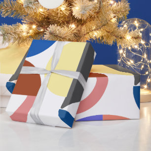 Papel De Presente Fun With Geometry Colorful Shapes Name