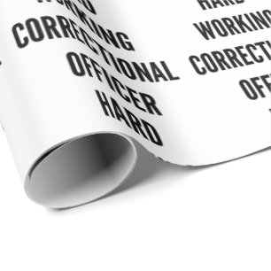 Papel De Presente Funcionário de Correção do duro