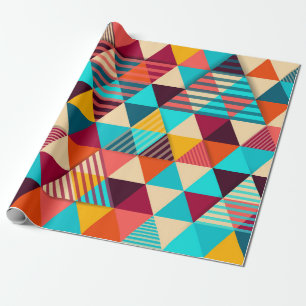 Papel De Presente Fundo abstrato com formas de triângulo. Moderno g