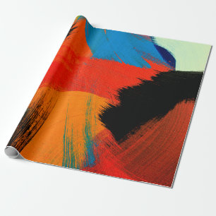 Papel De Presente fundo abstrato. Cores acrílicas. Pintura em c