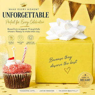 Papel De Presente Fundo Amarelo Vibrante Sólido