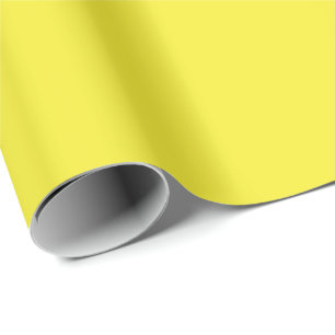 Papel De Presente Fundo Amarelo Vibrante Sólido