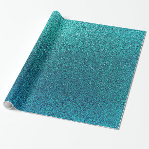 Papel De Presente Fundo Azul Azul Turquoise Faux Azul