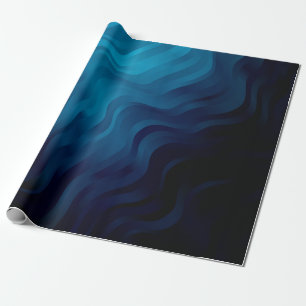 Papel De Presente Fundo AZUL escuro com linhas. Exemplo colorido