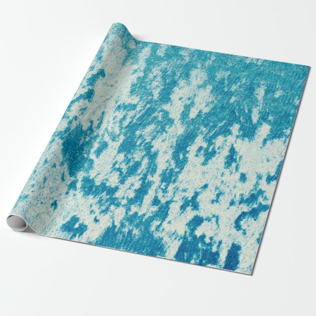 Papel De Presente Fundo azul texturizado feito de tecido denso. Con (Desenrolado)