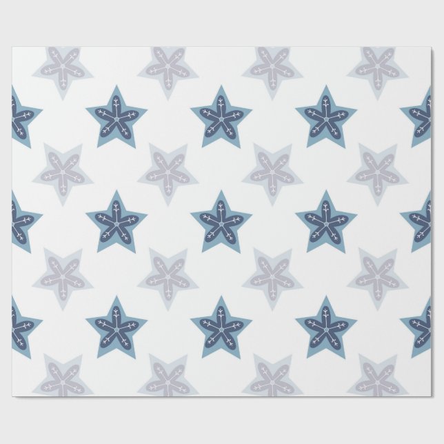 Papel De Presente Fundo com padrão de floco de neve bobo texturas (Aberto)
