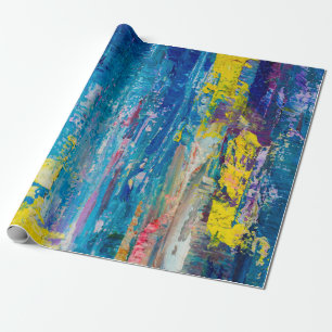 Papel De Presente fundo de abstrato. Pintura a óleo na canvas. C