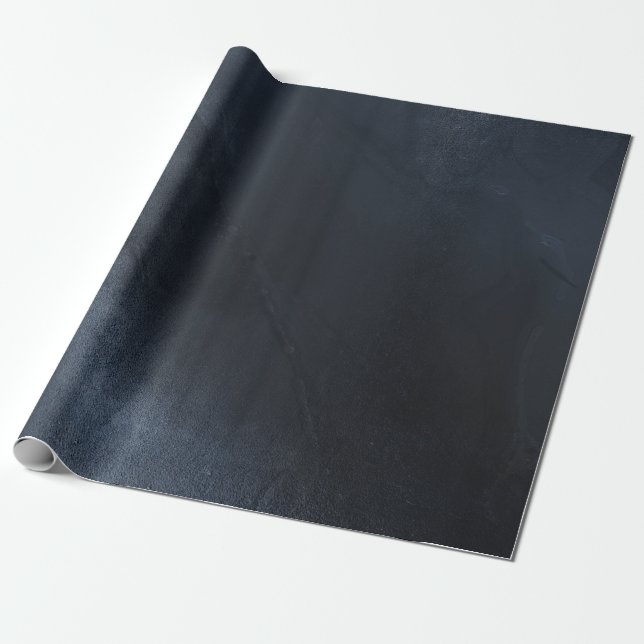 Papel De Presente Fundo de aquarela azul meia-noite moderno (Desenrolado)